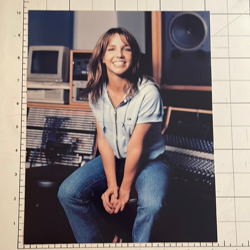 Vintage portrait photograph of Britney Spears